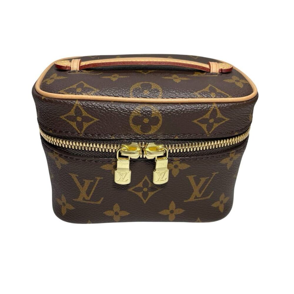 Louis Vuitton Cosmetic Nice Monogram Pouch Bag Vanity Brown
